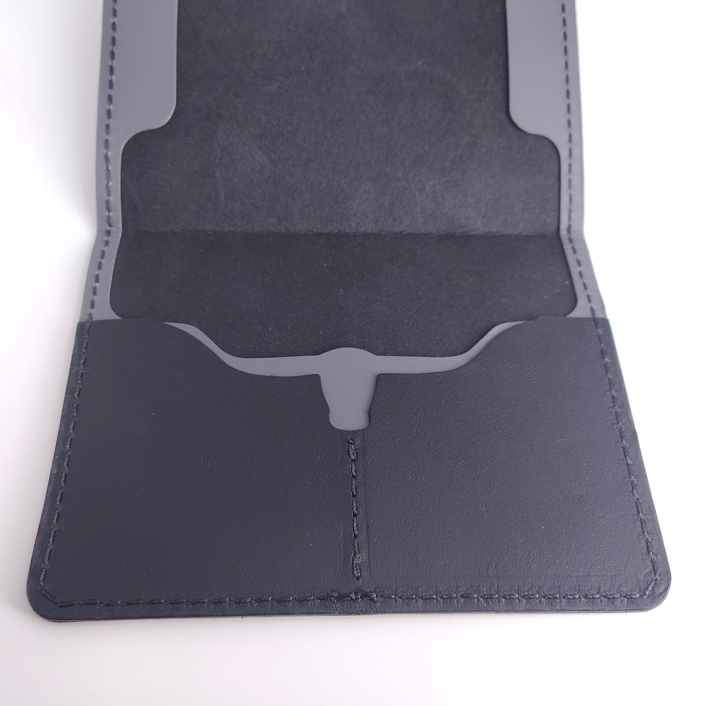 Minimalist Longhorn Passport Wallet Kangaroo Series — leather