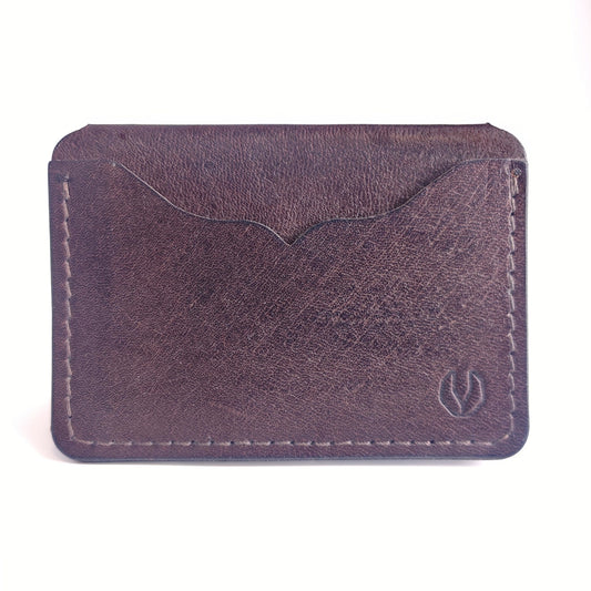Minimalist Wallet 3 Pocket Kangaroo Series — tan leather