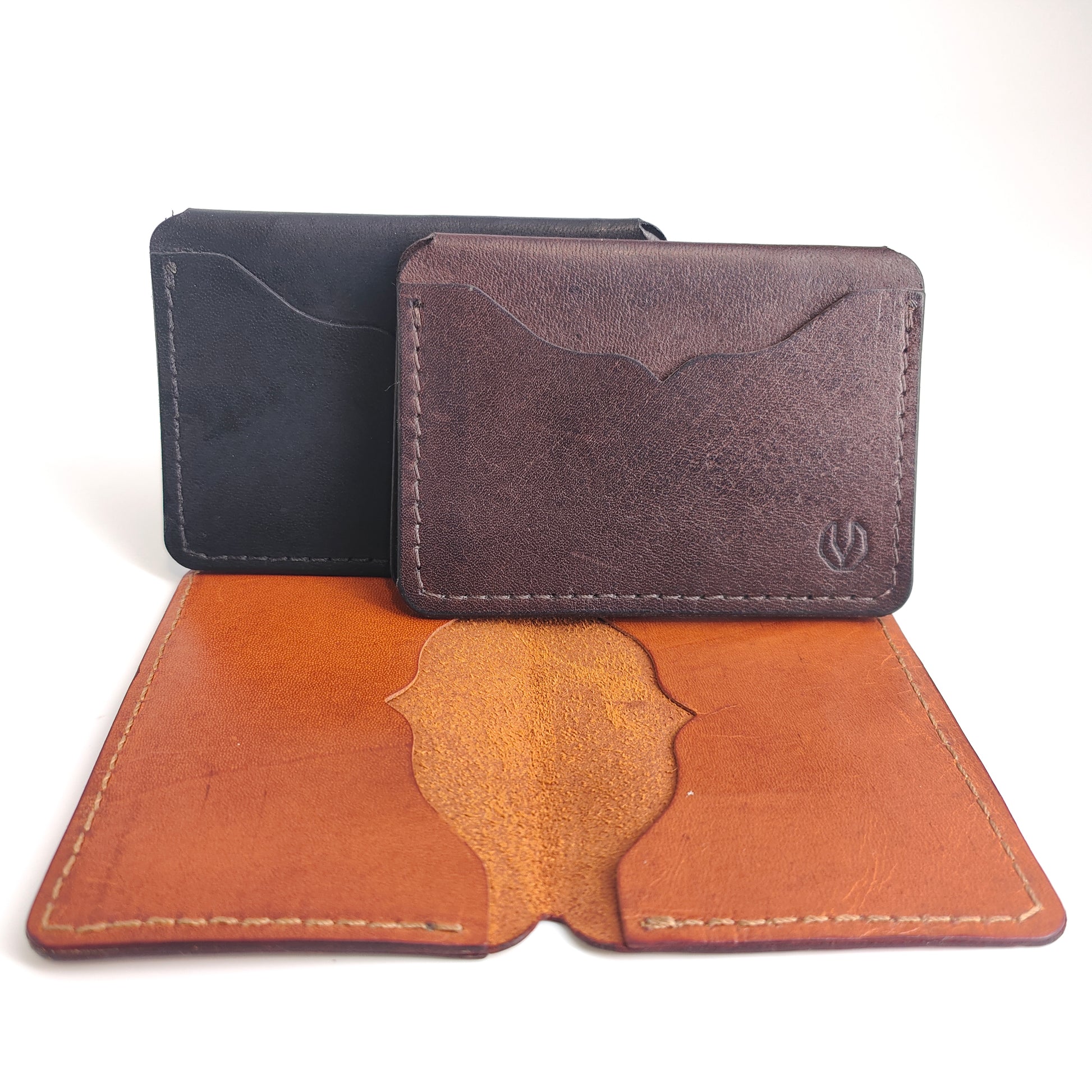 Minimalist Wallet 3-Pocket (Kangaroo Series) — dark-brown kangaroo