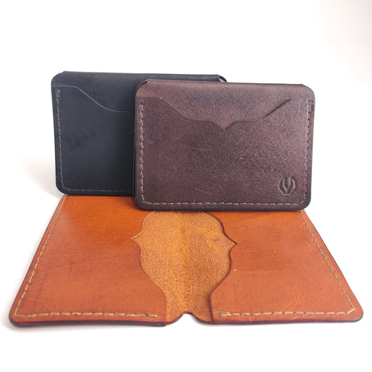 Minimalist Wallet 3-Pocket (Kangaroo Series) — dark-brown kangaroo