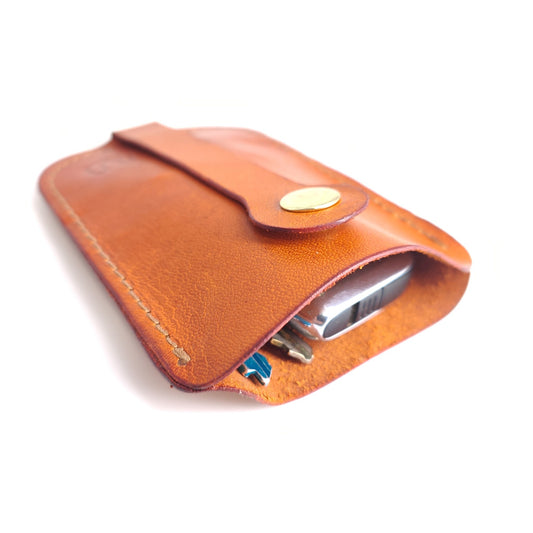 Key Fob Kangaroo Series — black leather