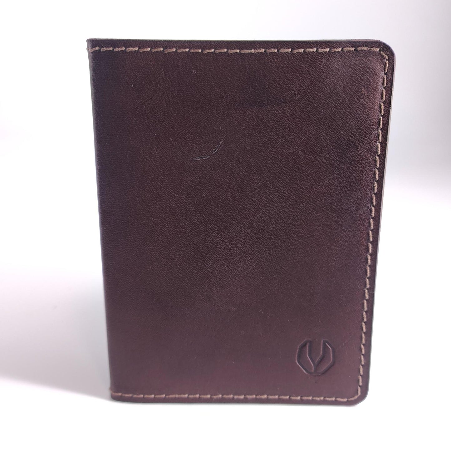 Minimalist Longhorn Passport Wallet Bovine Series — leather