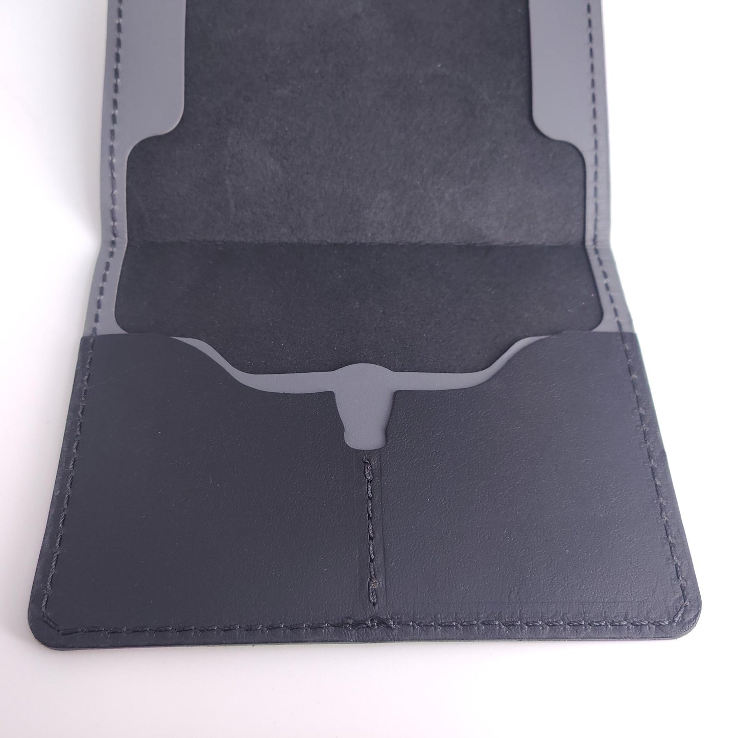 Minimalist Longhorn Passport Wallet Kangaroo Series — leather