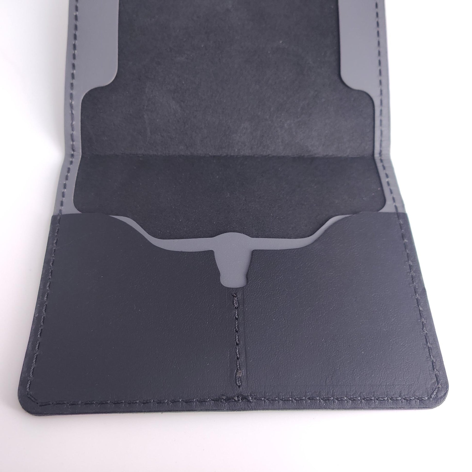 Minimalist Longhorn Passport Wallet Kangaroo Series — leather