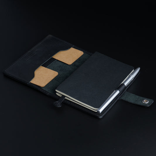 Leather Notebook Cover for Moleskine Pocket 9x14cm