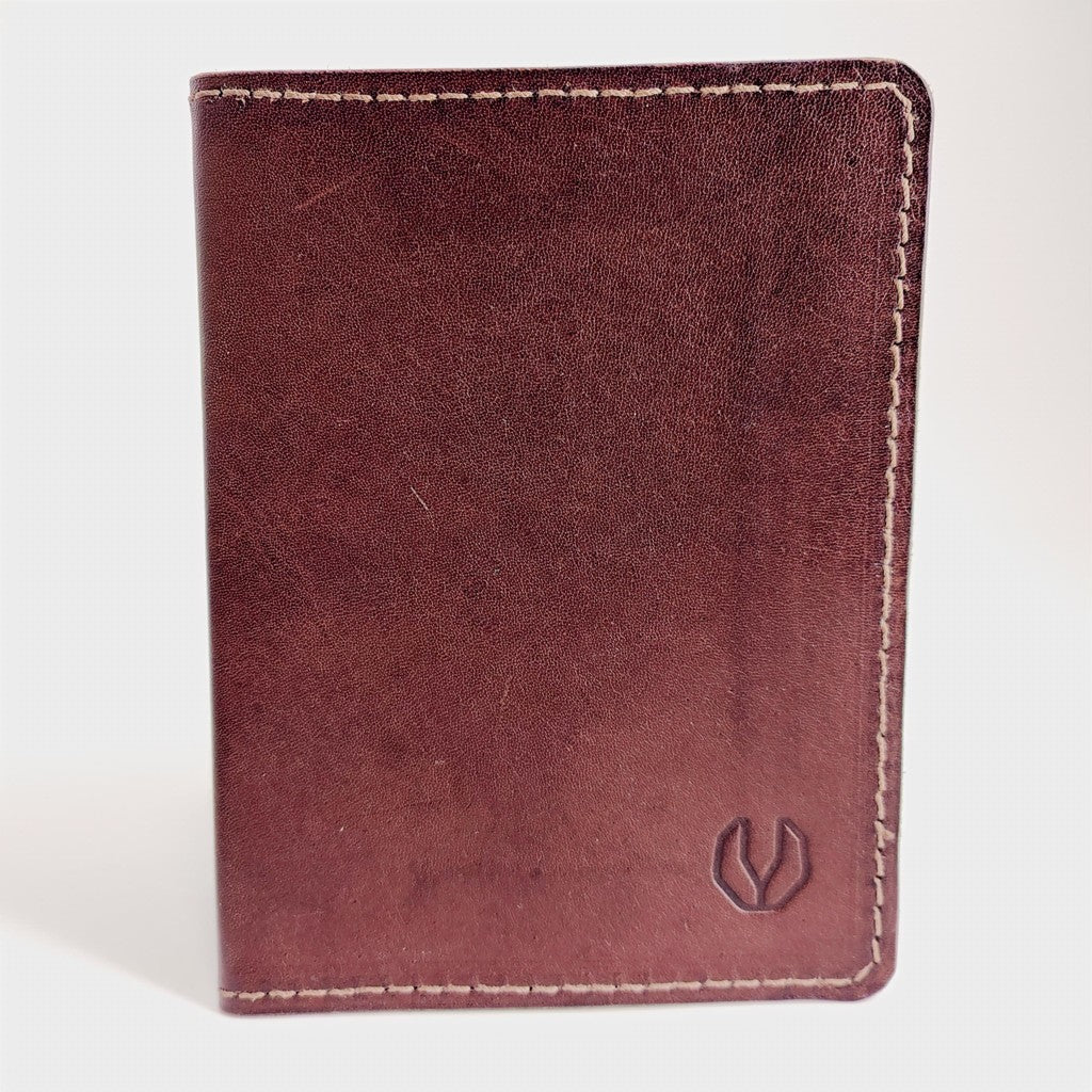 Minimalist Passport Wallet Bovine Series — green-with-as-brand-one-only leather