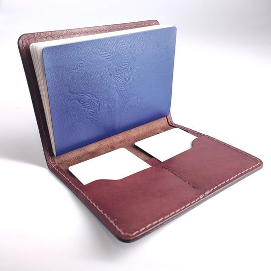 Minimalist Passport Wallet (Bovine Series) — brown bovine