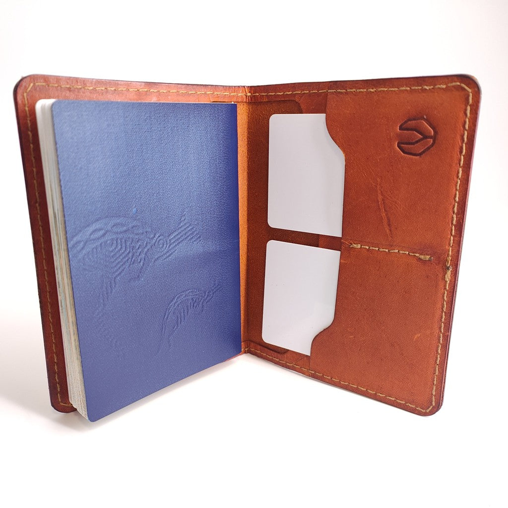Minimalist Passport Wallet Kangaroo Series — leather
