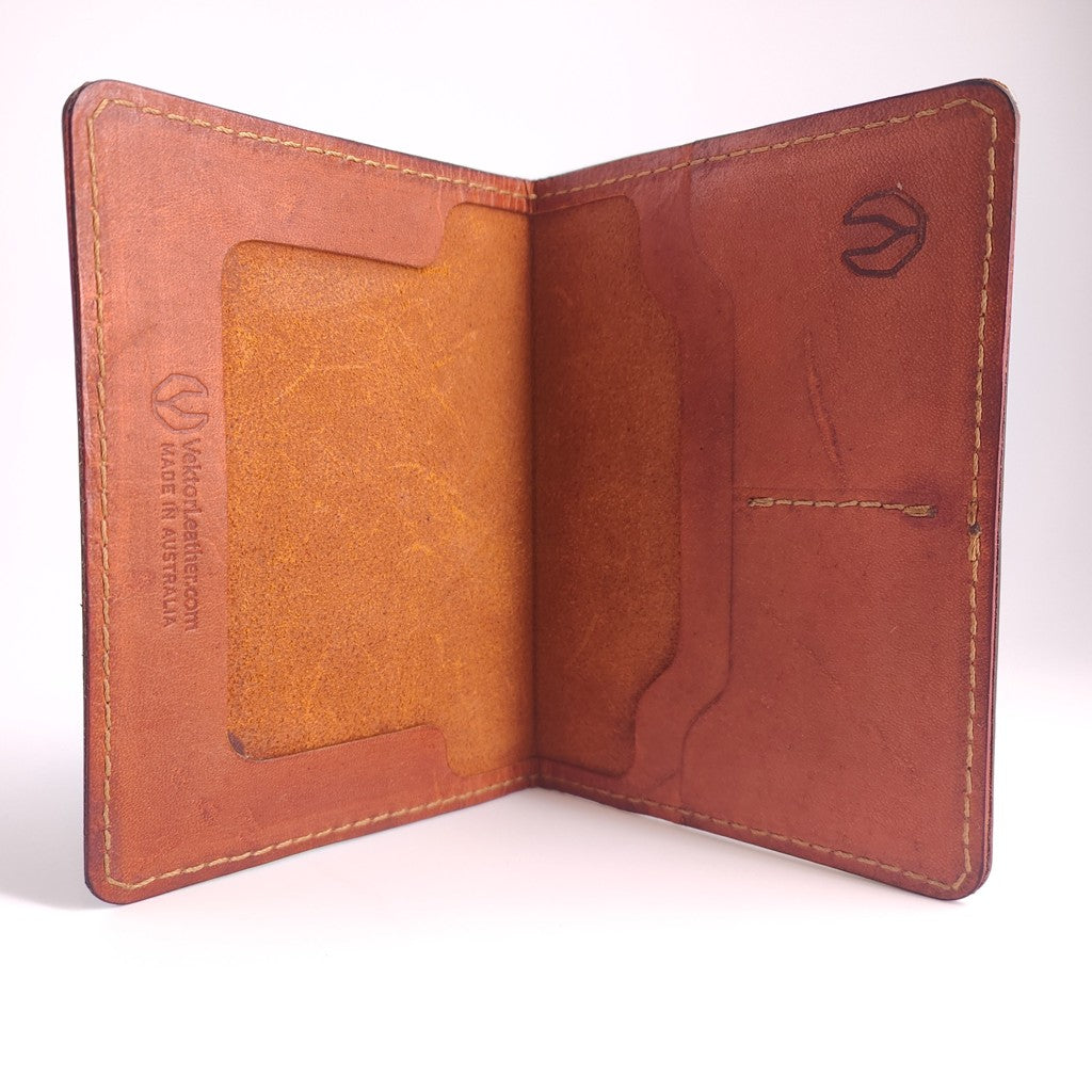 Minimalist Passport Wallet Kangaroo Series — leather