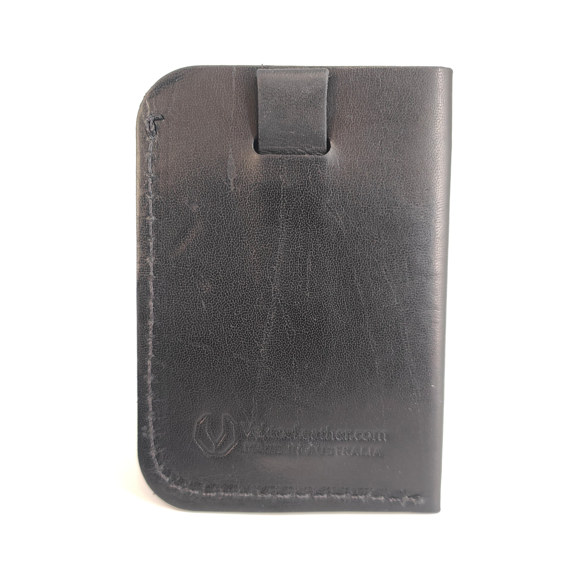 Minimalist Pop Up Wallet In Kangaroo — leather