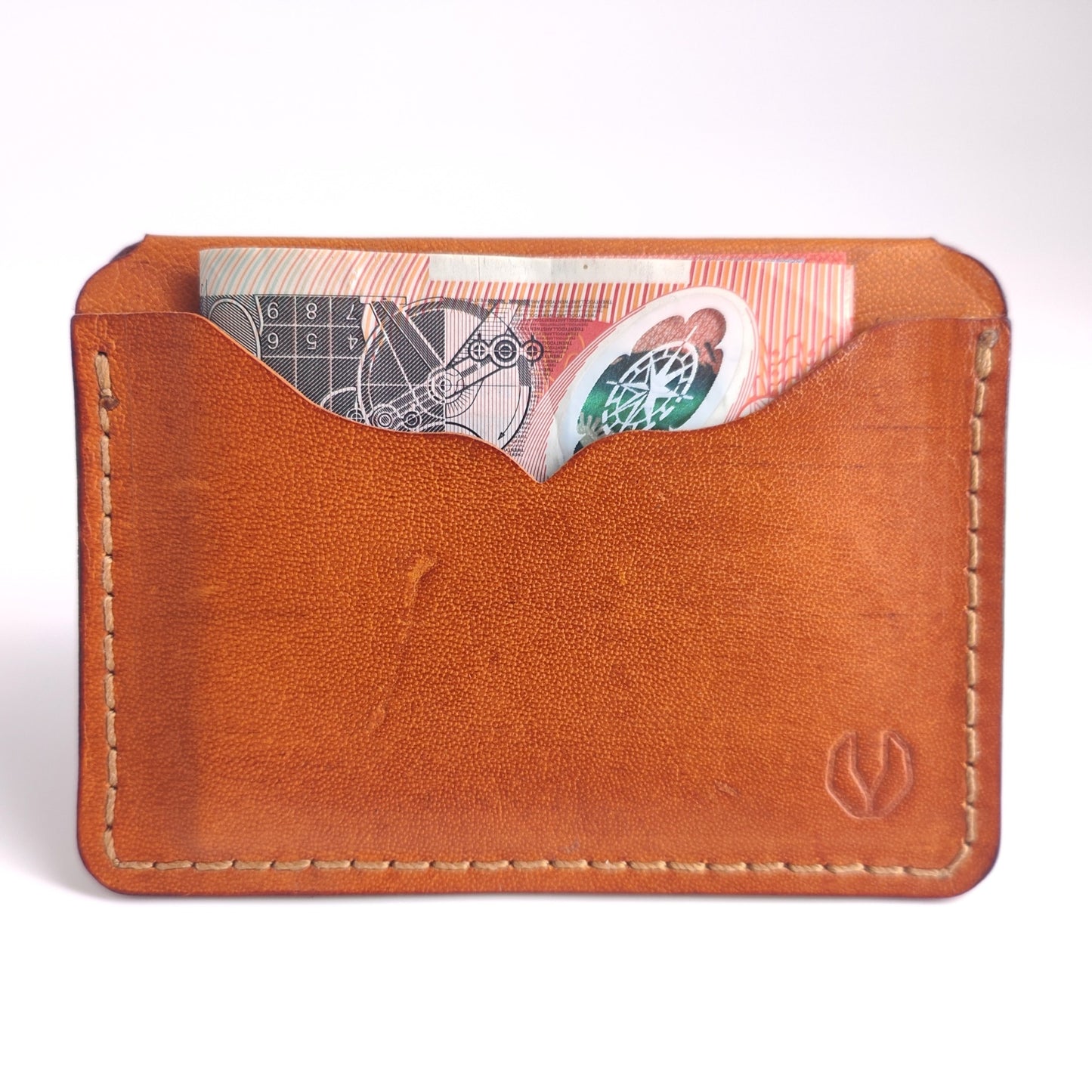 Minimalist Wallet 3 Pocket Kangaroo Series — leather